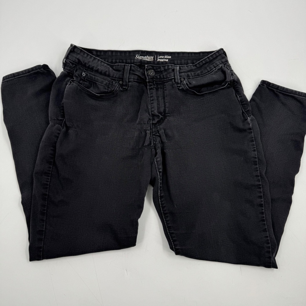 Signature‎ Levi Strauss & Co Low Rise Jegging Black Wash Jeans 14M 32x32
